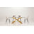 Chasta Glass Top Metal Base Dining Table-96833815-96833822