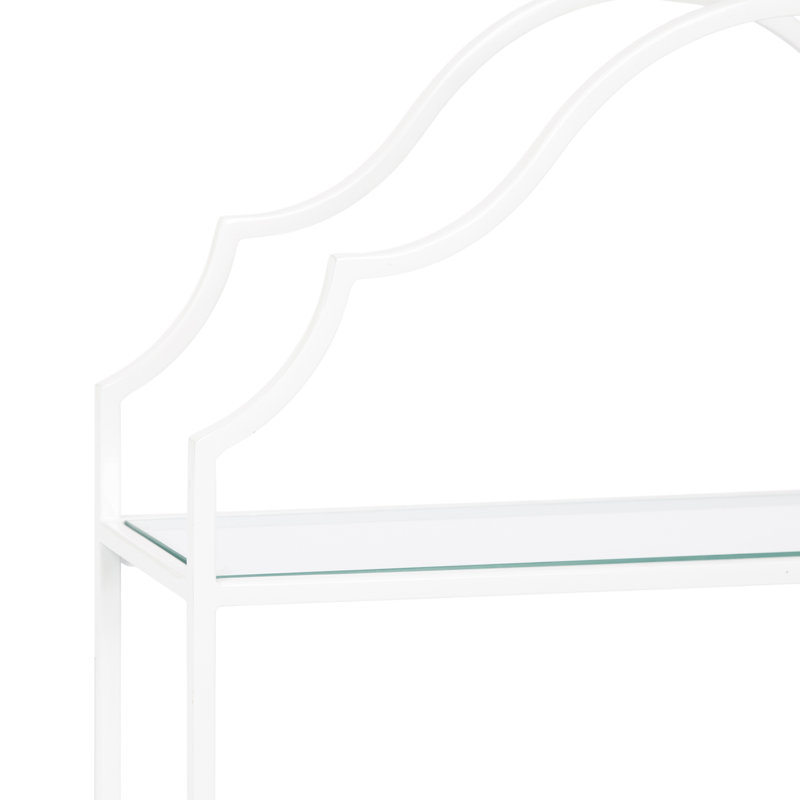 Leanna Ornate Tiered Wall Storage Shelf, White
