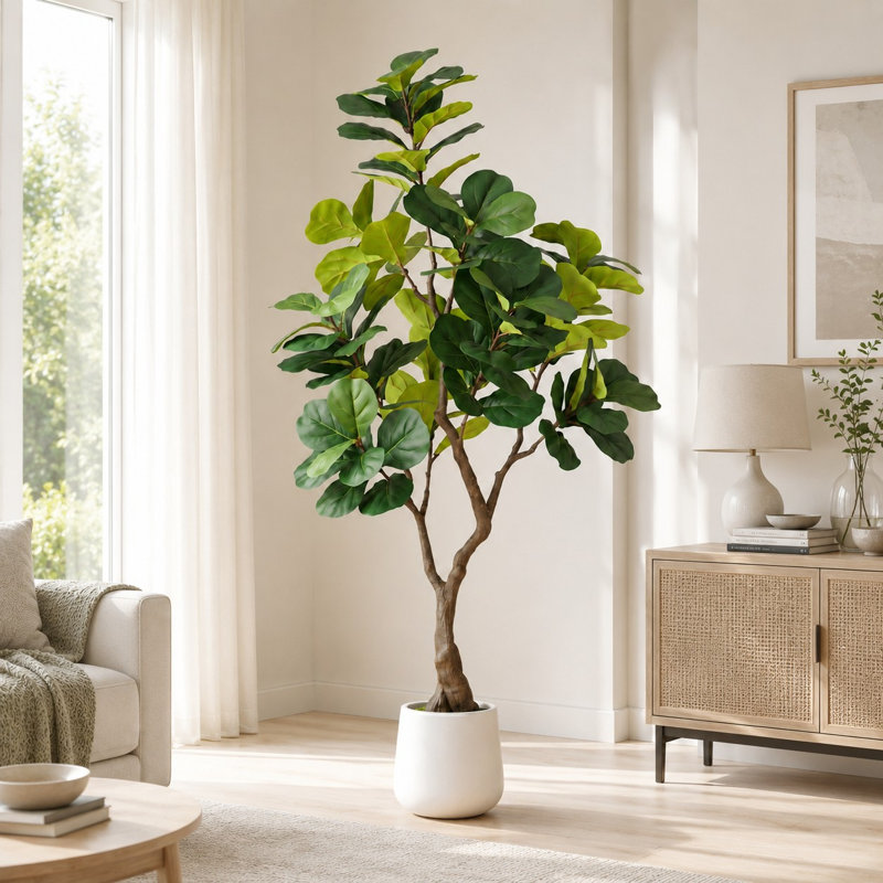 Plante de figuier artificiel 6 pi 6 pi pour décoration de maison et de bureau