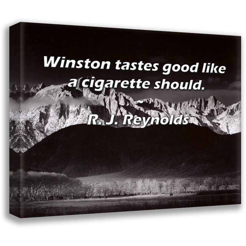 tastes good like a cigarette should Artsy Quote 