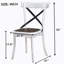 Ensemble de 2 chaises de salle à manger de style rustique moderne avec design rétro en X