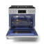Gordon Ramsay by THOR Kitchen 36 Inch Professional Gas Range with Tilt Panel Touch Control-110998078