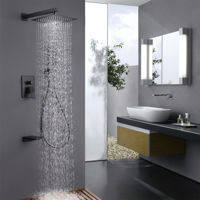Kala Full/Standard Adjustable Shower Head, Matte Black
