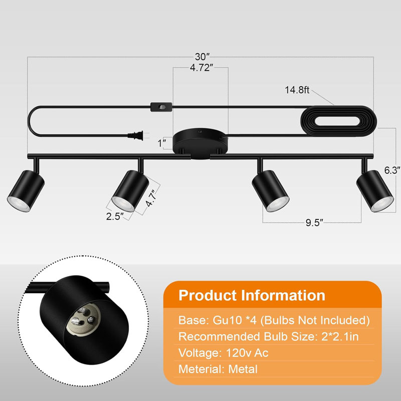 Plug In Track Lighting LED