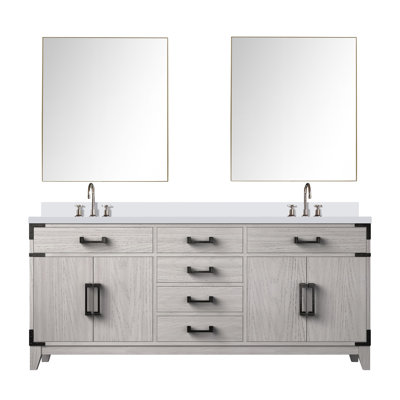 Ensemble de miroirs de salle de bain double 72 po x P 22 po Laurel