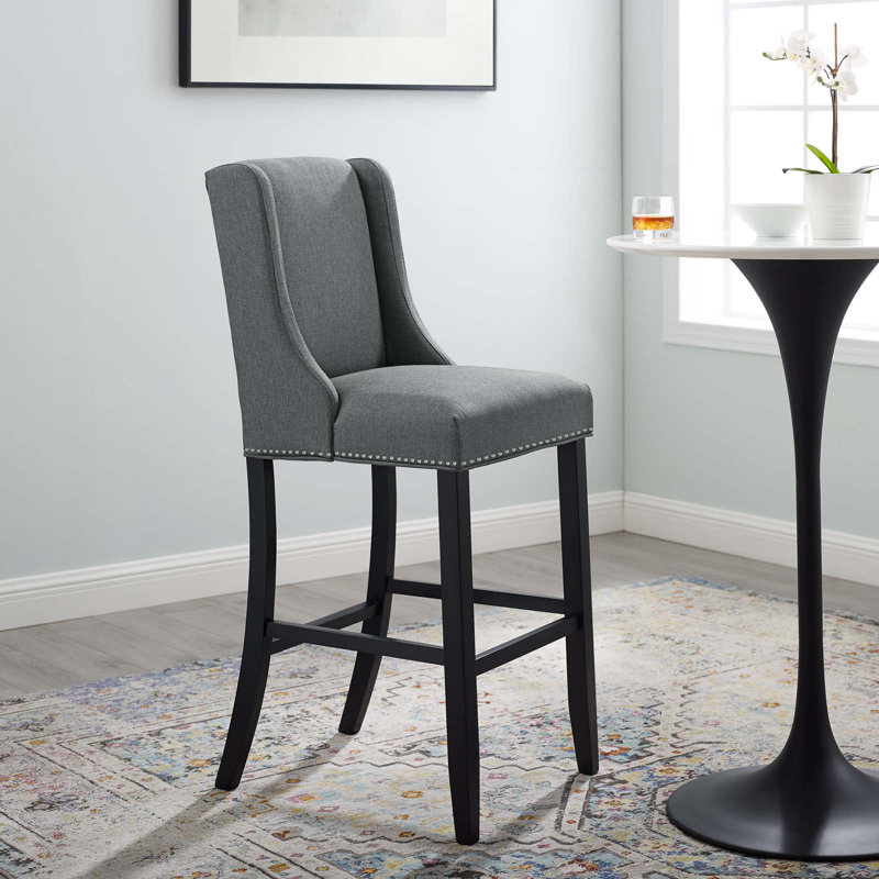 Tabouret de bar Modway Baron, Tissage bleu sarcelle, Tabouret de bar (siège d’une hauteur de 30,5 po), 1