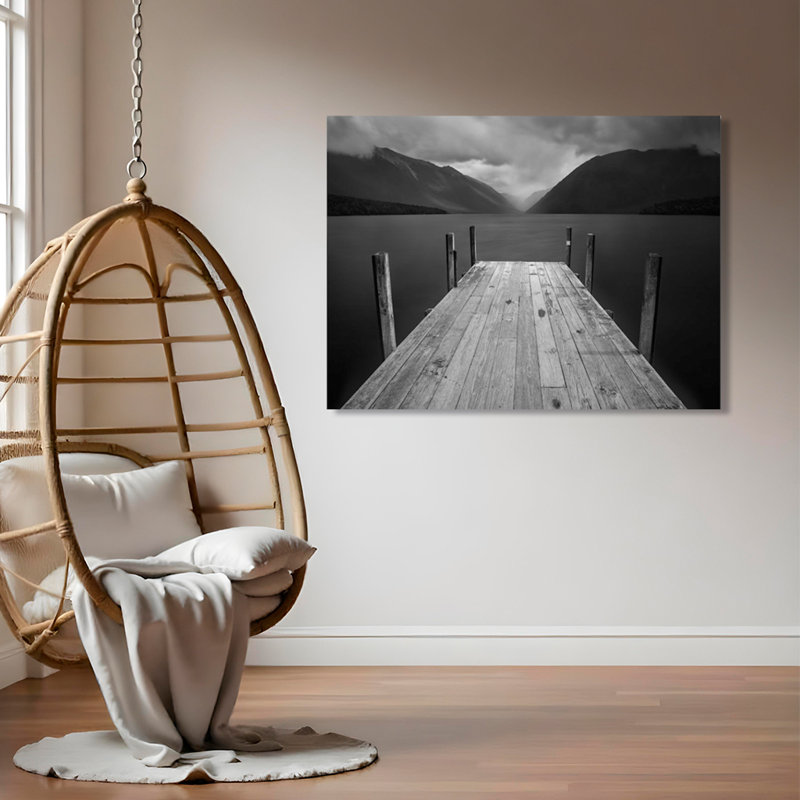 " The Lake " by Yan Zhang, 12" H x 16" W x 1" D