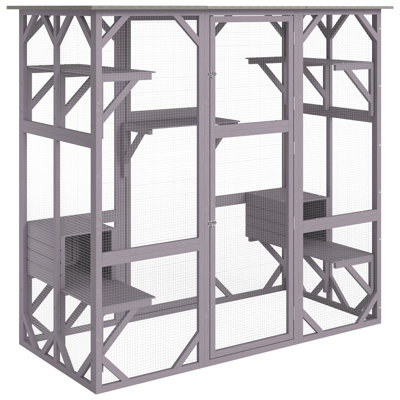 Cat House Outdoor, 7-Tier Large Catio