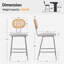 Tabouret de bar rembourré Ceferina-2067399402