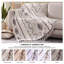 Jeté Boho - couvertures décoratives avec pampille, couverture bohémienne en flanelle imprimée pour chaise, lit, canapé, canapé