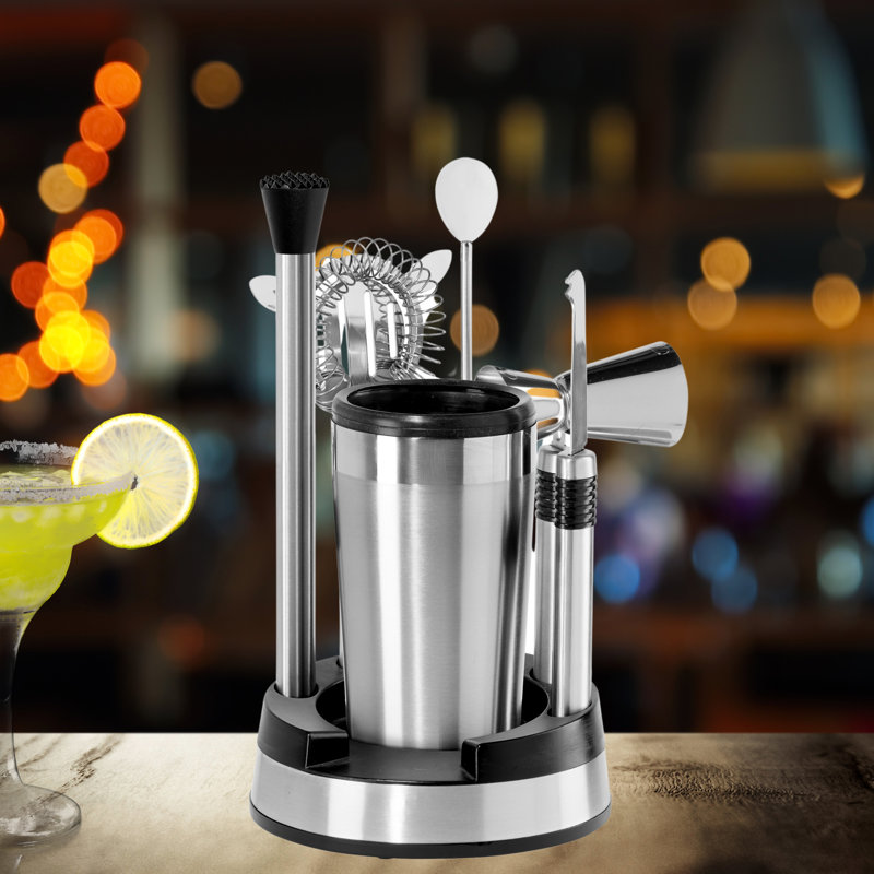 Oggi Barware 8 Piece Compact Bar Set