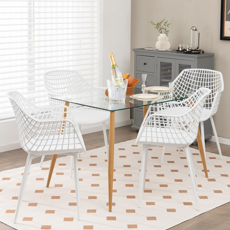 Clementina 45cm H Side Chair in White