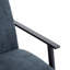 Fauteuil d'appoint 26,38 po Modern Blue Grey Basic avec revêtement en polyester et structure en métal robuste-1558711871