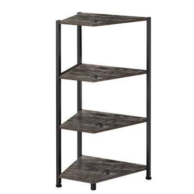 12.795'' W Solid + Manufactured Wood Shelving Unit
