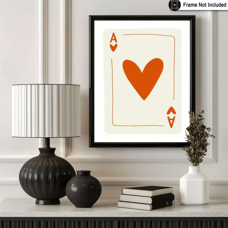 As de cœur, 16"H x 20"W, Poster, Unframed