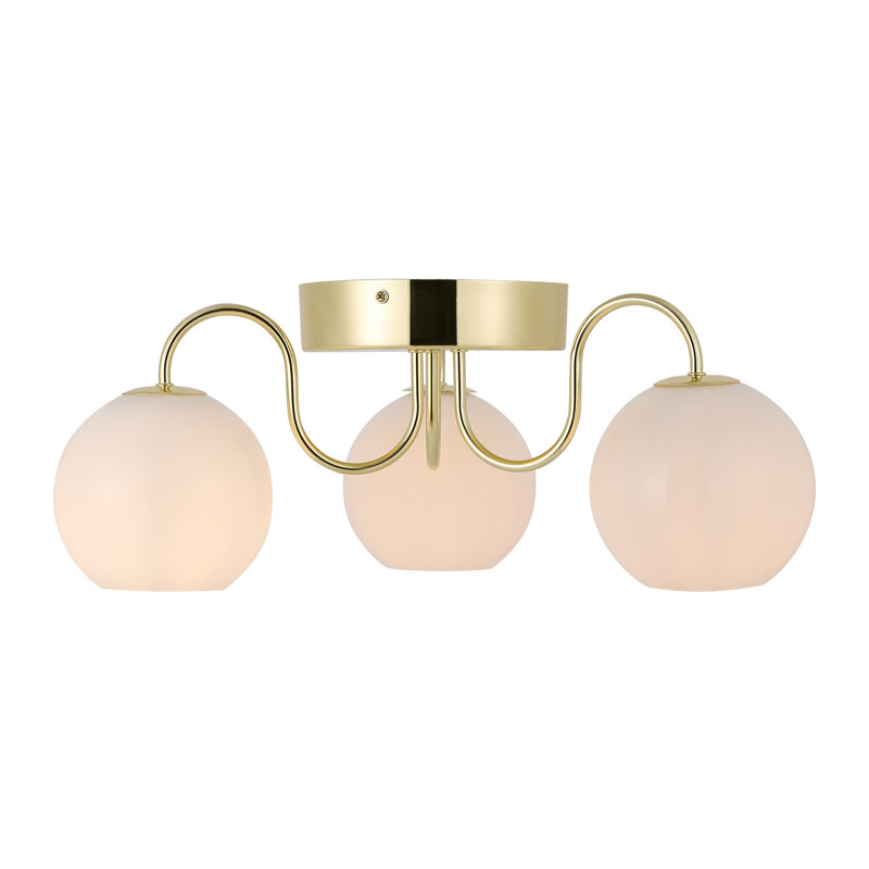 Franca Glass Semi Flush Mount