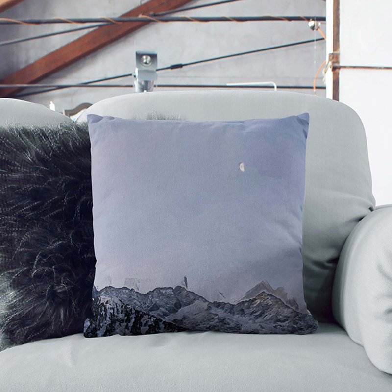 Square Throw Cushion, 55cm H x 55cm W x 20cm D, Black