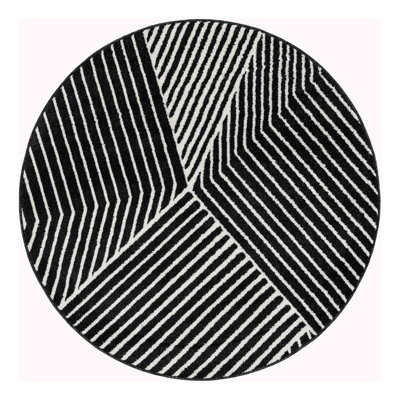Latitude Run® Orkla Nikolis Rug Black