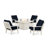 Oxford 5 Piece Multiple Chairs Seating Group with Cushions-127280780-127280778