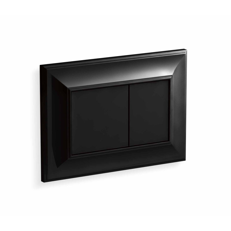Memoirs® Flush Actuator Plate for 2" x 4" In-Wall Tank and Carrier System, Black