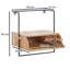 Amirat 44cm W Bedside Table