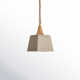 Tillman Single Light Concrete Plug-in Pendant