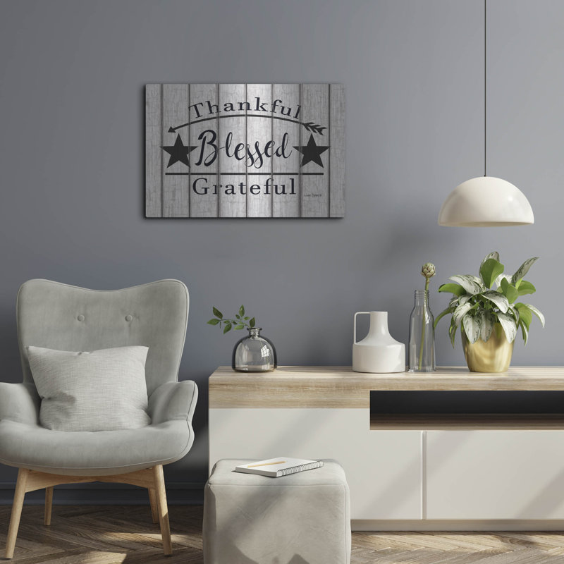 «Blessed Thankful Grateful» par Linda Spivey, H 16 po x l 24 po