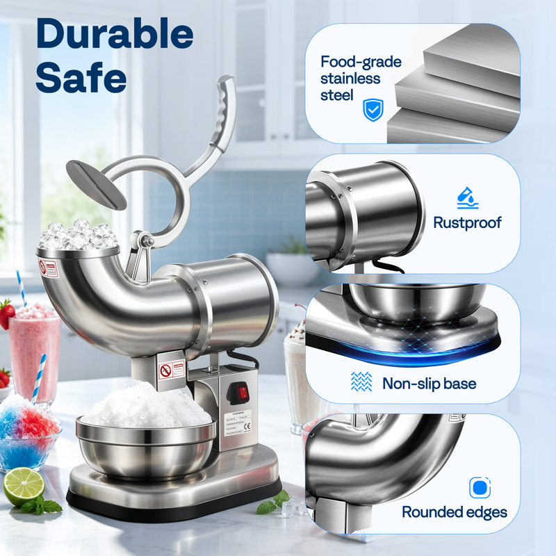 VIVOHOME Countertop Dual Blades Snow Cone Maker