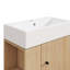 Petit meuble-lavabo avec lavabo simple en céramique-414888837