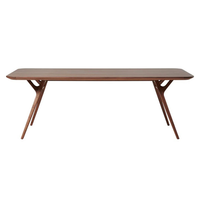 Rén Walnut Wood Dining Table, 28.74" H x 43.31" W x 82.68" L