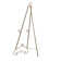 Opalo Metal Large Free Standing Adjustable Display Stand Scroll Easel with Chain Support