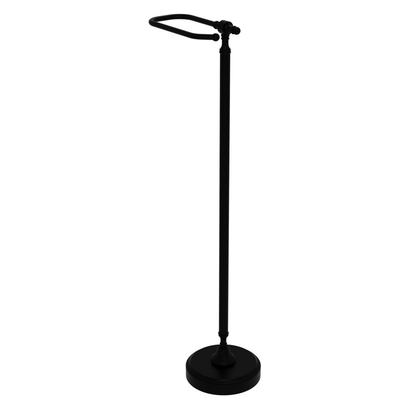 Porte-papier hygiénique sur pied Gober, Noir mat