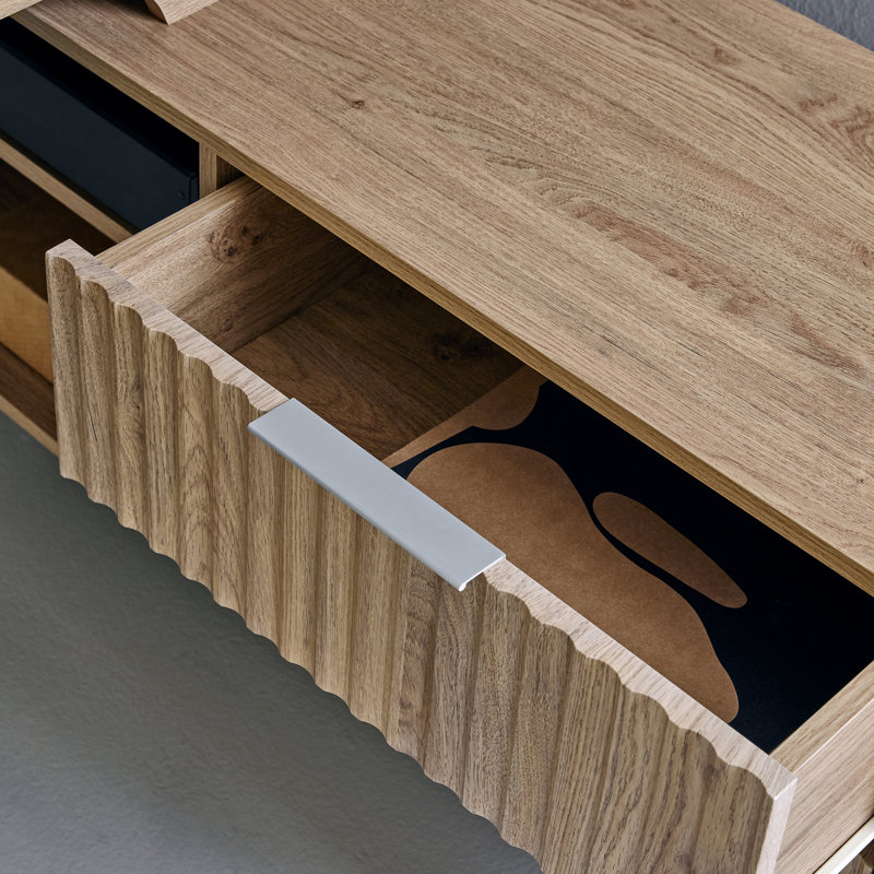 Yaelle L-Shaped Writing Desk, Montana Oak