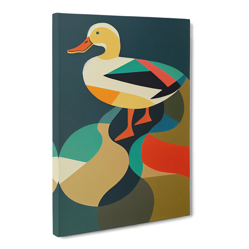 Turnersville Duck Block Colour - Wrapped Canvas, 60cm H x 40cm W x 3cm D