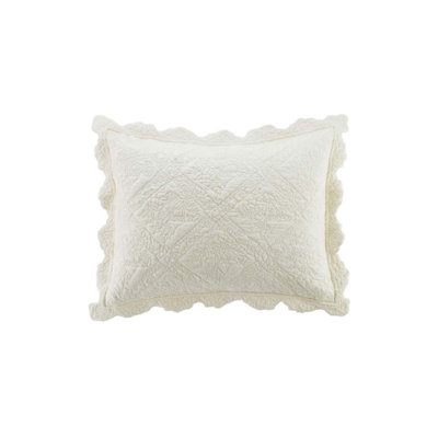 Amity Home Lazel Solid Color Sham In Vanilla