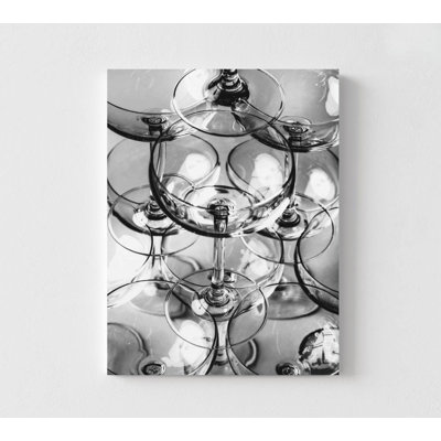 Reflets in Glass - Photographie abstraite en noir et blanc