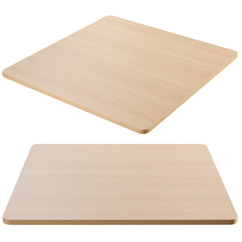 Plateau de table universel 30 x 20 po Kaboon, paquet de 2, noyer clair, Noyer clair