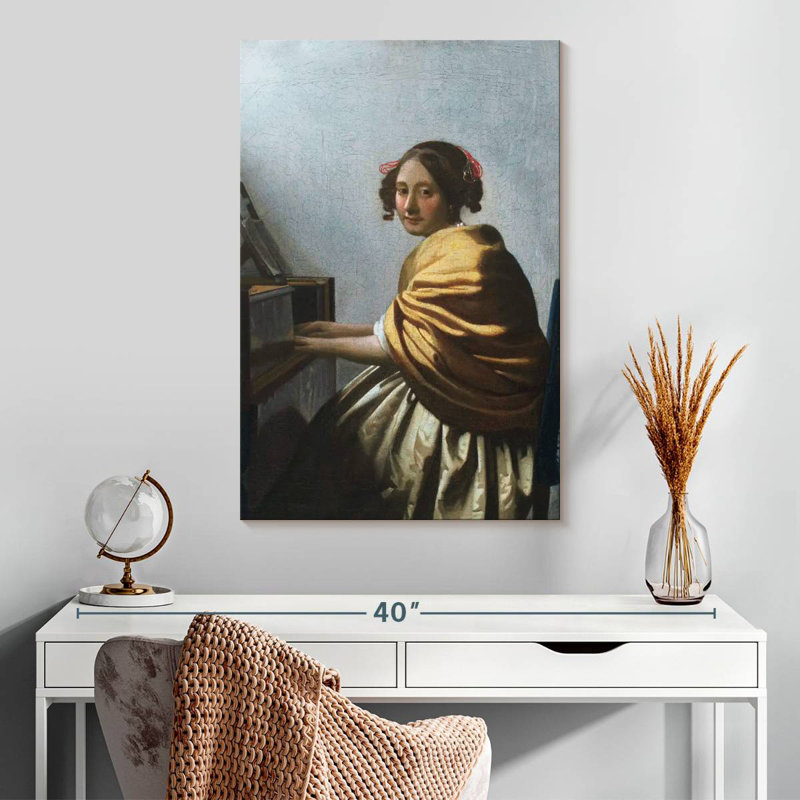 Une jeune femme assise aux Vierges 1670-1672, H 30 po x l 20 po
