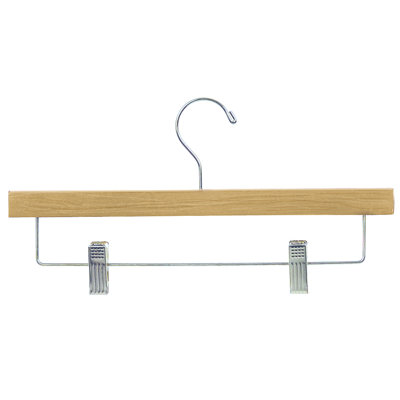 Laila Wood Hangers With Clips for Suit/Coat