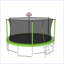 Trampoline 16FT avec barre d'équilibre et panier de basketball, trampoline d'extérieur renforcé de type ASTM avec filet d'enclos-124610207
