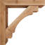 7 1/2"W x 48"D x 48"H Merced Block Smooth Bracket w/ Offset Brace, Western Red Cedar-47798466-47798464