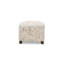 Upholstered Armchair with Footstool