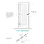 Dalle de porte intérieure en verre transparent 15 Lite - Porte en panneau de fibres à densité moyenne blanche pré-suspendue avec cadre réglable à gauche (porte et cadre livrés séparément)-411770216-411770217