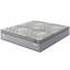 Matelas simple en mousse mémoire et gel rafraîchissant de 25 cm (10 pouces), soulagement des mouvements, absorption des chocs, compatible avec les sommiers articulés, gris et blanc, matelas à ressorts