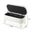 Banc de rangement ovale pour chambre à coucher au bout du lit
