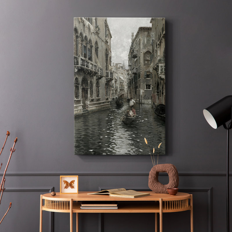 Paysage rétro CLII - galerie Cavas, H 36 po x l 24 po