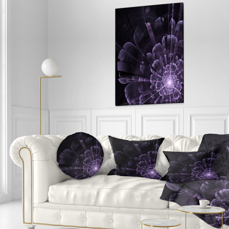 Coussin lombaire en cristal brillant à fleurs