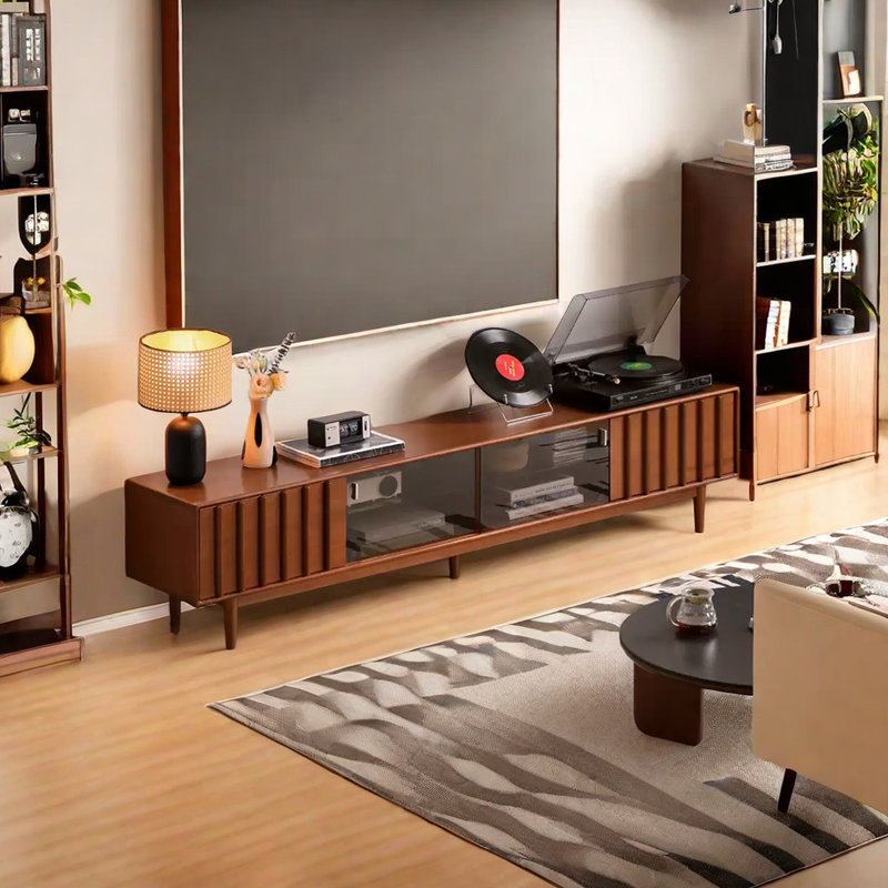 Unique vertical strip TV stand