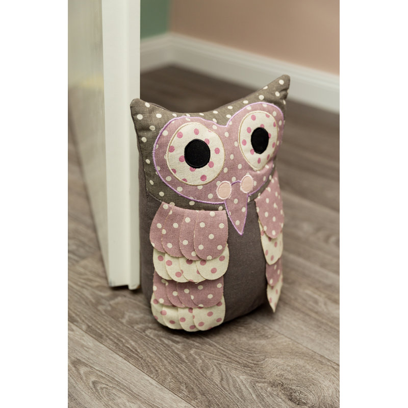 Marie Owl Fabric Door Wedge