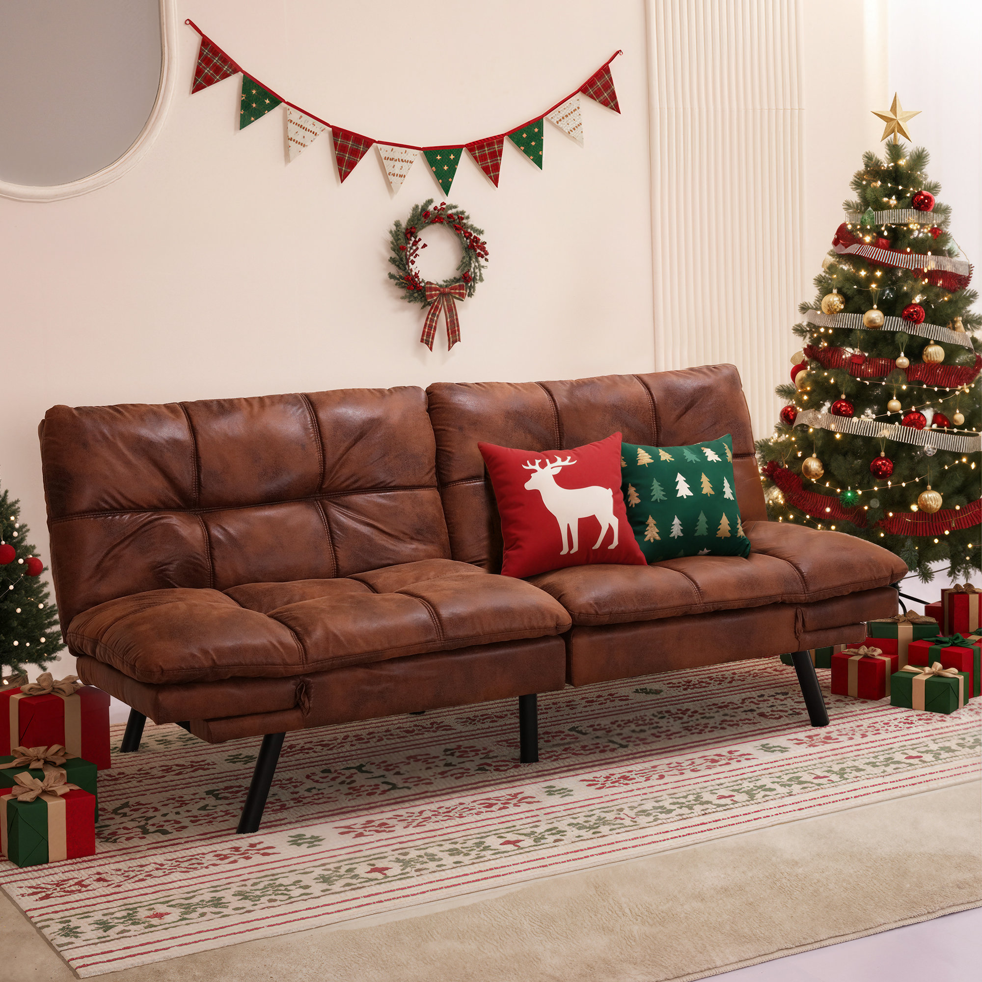 Mid-century futon sofa bed for sale, image size:2000x2000